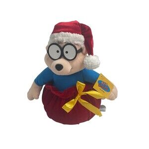 Alvin And The Chipmunks Toy Network Plush Santa Hat In Toy Bag 10” VTG RARE